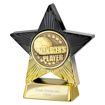 Superstar Football Manager's Player Award Personalised Engraving