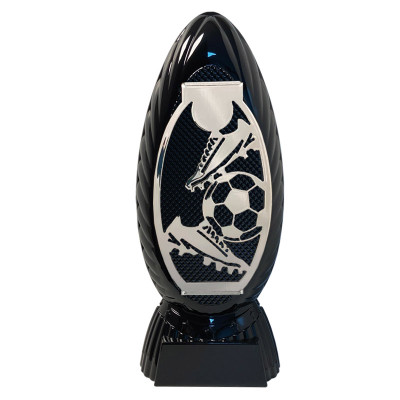 Football Black & Silver Dominator Award Free Personalised Engraving