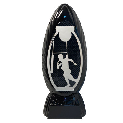 Rugby Black & Silver Dominator Award Personalised Engraving