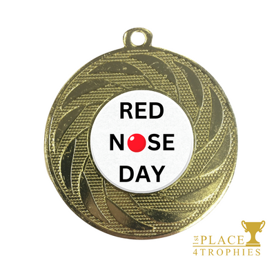 Red Nose Day Medal Award Comic Relief Prize Fundraising Charity 