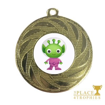 Cute Alien Medal Award Children's Party Prize Space Theme Birthday School Reward