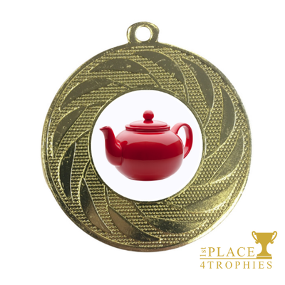 Teapot Medal Award Afternoon Tea Party Prize Birthday 