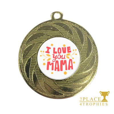 Love You Mama Mother's Day Medal Award Personalised Gift
