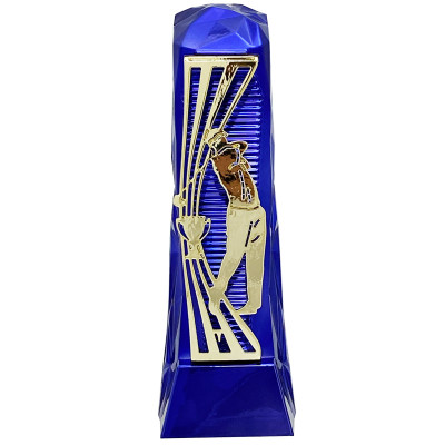 Henge Golf Award Blue & Gold Golfing Trophy