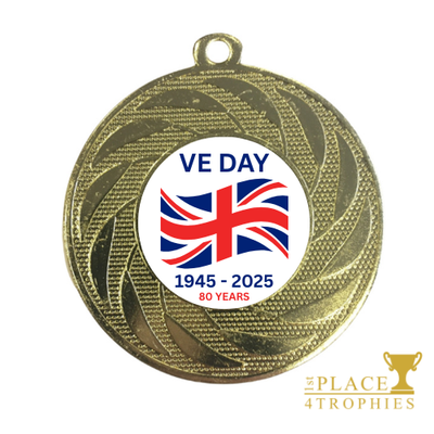 VE Day Medal Award 80th Anniversary Free Personalised Engraving Celebration Commemoration 