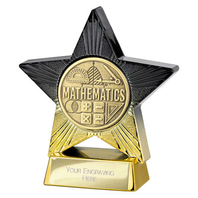 Superstar Maths Award Free Personalised Engraving