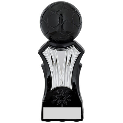 Football Trophy Strike Force Black & Silver Award 
