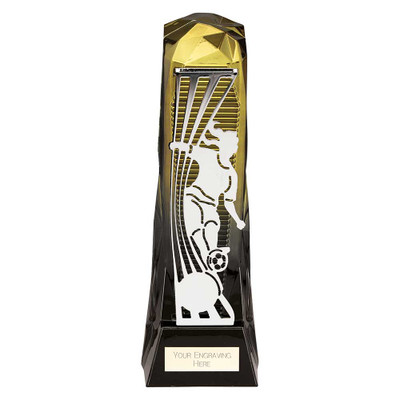 Female Football Award Black & Gold Free Personalised Engraving & Custom Logo