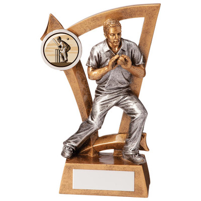 Cricket Fielder Predator Award 125mm Custom Club Logo & Personalised Engraving