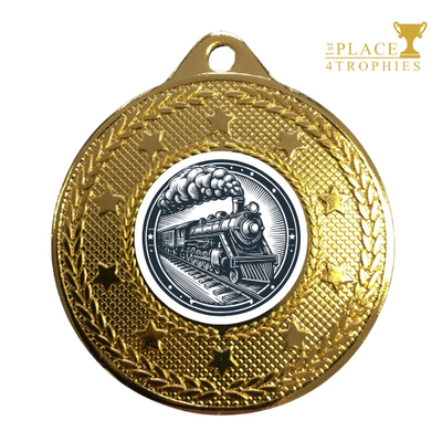 Train Medal Award, Ticket To Ride, Mexican Train, Trainspotting Personalised Engraving