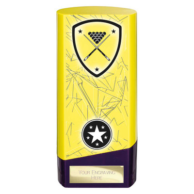 Snooker & Pool Prime Yellow Tower 6" Award