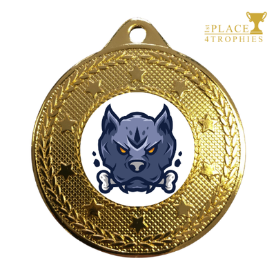 Bulldog Medal Award Sports Teams Competitions Free personalised engraving