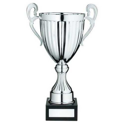 Handled Silver Cup Conical Trophy Award With Personalised Engraving