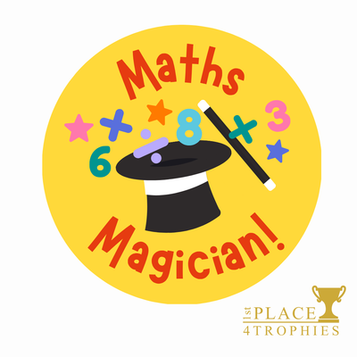 Maths Stickers School Set of 30 Fun Colourful Primary Children Club 