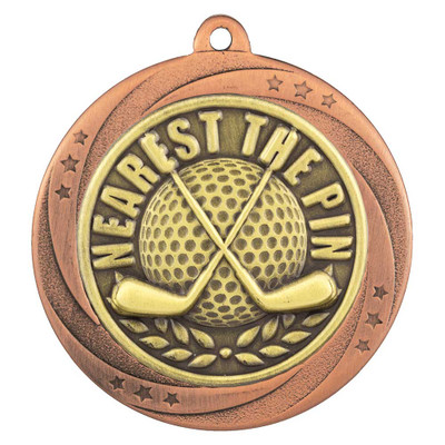 Nearest the Pin Medal 60mm Superstar Golf Award