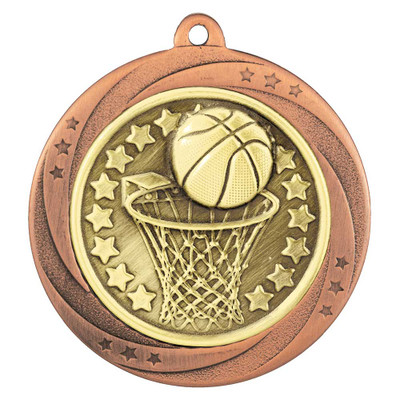 Basketball Medal 60mm Superstar Award