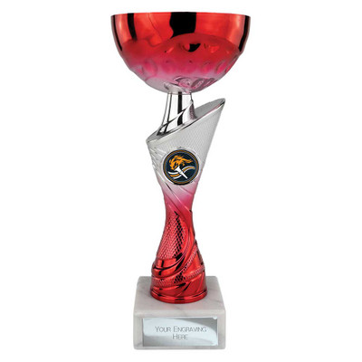 Silver & Red Sprite Cup Award Personalised Engraving at 1st Place 4 Trophies