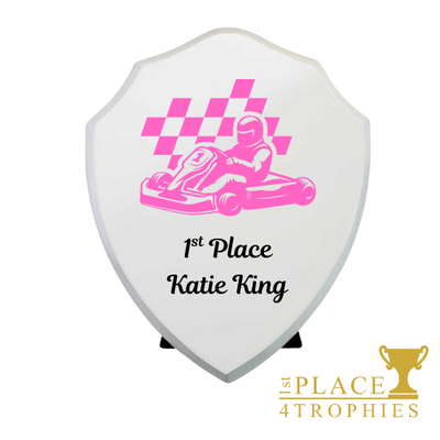Reward Colour Printed Wooden Shield 150mm