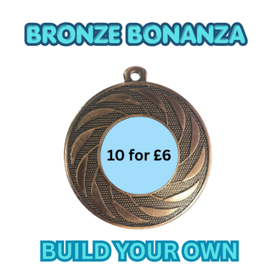 Bronze Medal Deal Set of 10 Custom Logos 