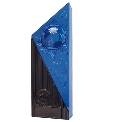 Blue Football Award Titan Trophy Free Engraving