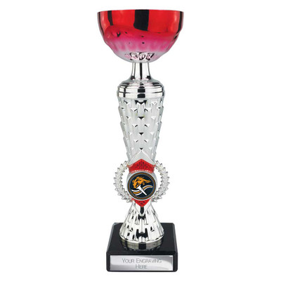 Energy Silver & Red Cup Award Free Engraving at 1st Place 4 Trophies