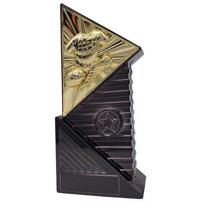 Gold & Black Football Trophy Infinium 8.5" Award