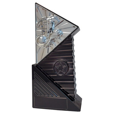 Silver & Black Football Trophy Infinium 8.5" Award