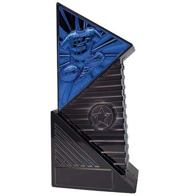 Blue & Black Football Trophy Infinium 8.5" Award