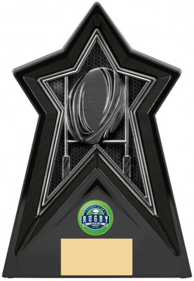 Black Star Force Rugby Trophy Award 200mm