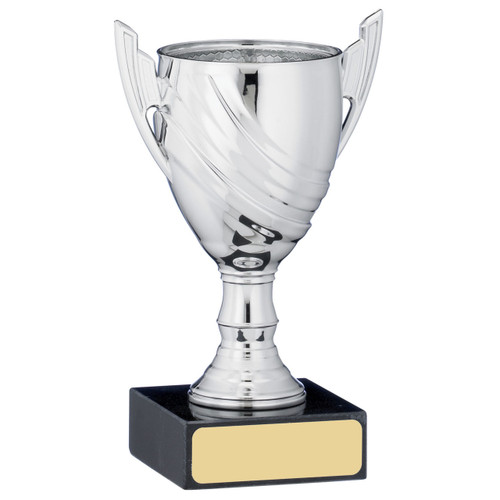 Silver finish budget presentation cup for achievement B0881 1st Place 4 Trophies