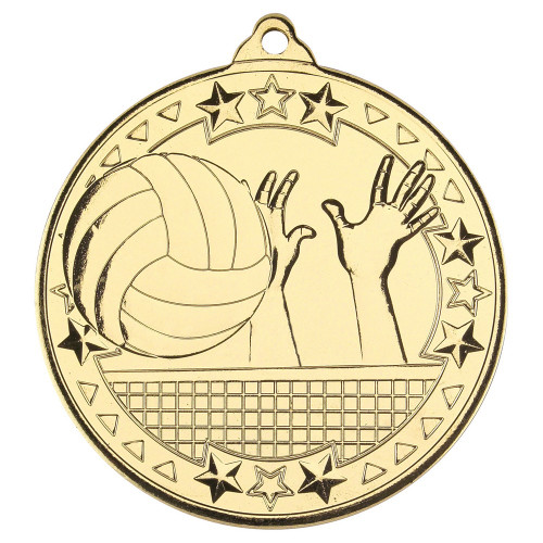 50mm Gold Volleyball Medal