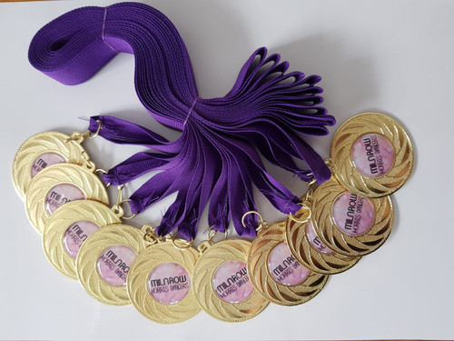 Budget affordable gold medals with custom logos