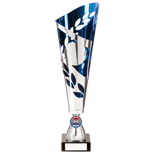 ZUES Silver & Blue Laser cup Trophy Series