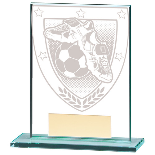 MILLENNIUM Boot & Ball Football Glass Award