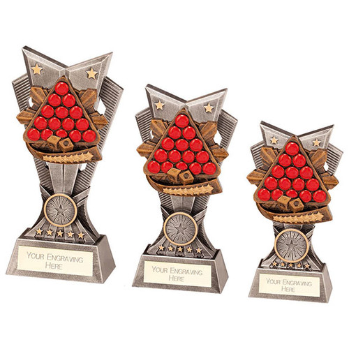 SPECTRE Silver Resin Snooker Trophy Series