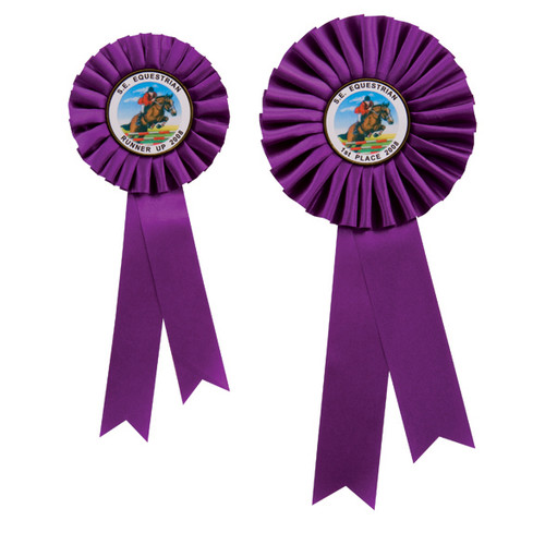 Champion Purple Show Rosette available in 2 sizes