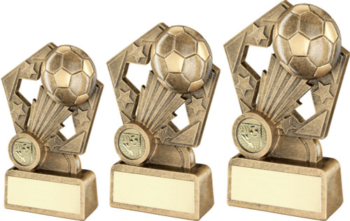 Football gold resin award in 3 sizes