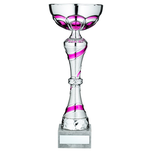 Mother's Day Gift World's Best Mum Award Pink & Silver Cup