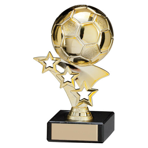 Star Blitz Football Plastic Gold Trophy 130mm With Free Engraving