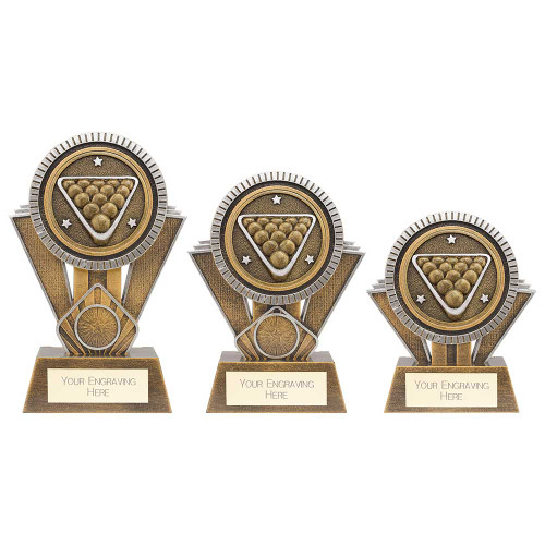 Apex Ikon Snooker & Pool Trophy in 3 sizes