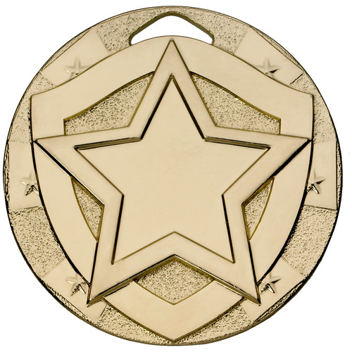 Multisport Star 50mm Medal Gold Award