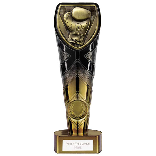 Karate Award Black & Gold Fusion Cobra Trophy