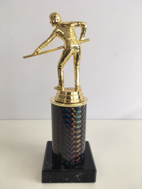 Golden Snooker Pool Figure Column Award 6" Big Break Competition