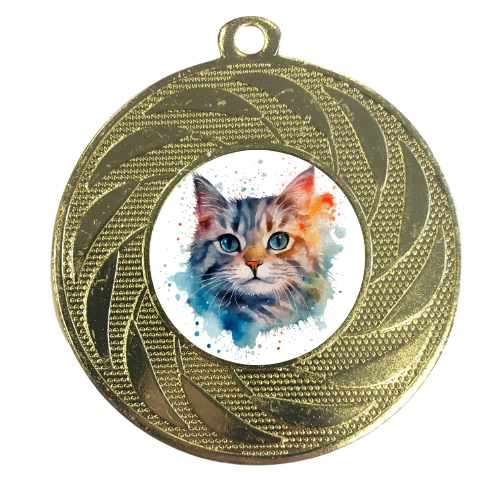 Best In Show Cat Medal 50mm Charity Award Pet Show Party Bag Prize 