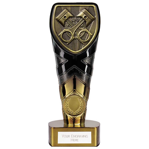 Motorsport Pistons Award Black & Gold Fusion Cobra Trophy