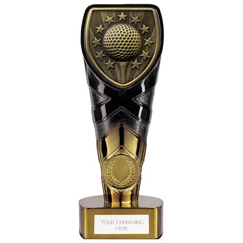 Golf Award Black & Gold Fusion Cobra Trophy