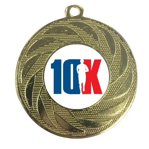 10k Run Premium Medal 50mm Charity Event Fun Run
