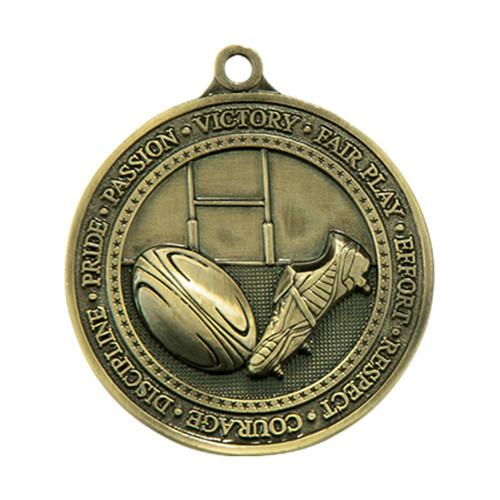 Olympia Rugby Die-Cast Thick Metal Medal 60mm