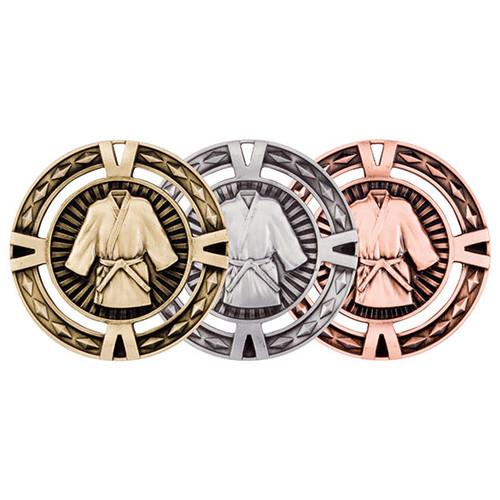 Martial Arts Medal V-Tech 3D High Relief Zinc Alloy Award 