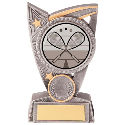 Squash Silver & Gold Triumph Award Personalised Custom Logo